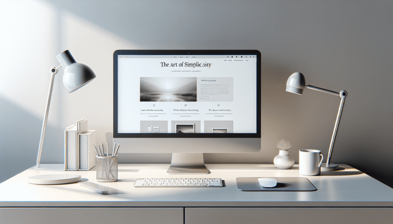 L&rsquo;art de la simplicité dans le design web