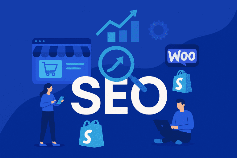 Optimisation SEO pour booster votre boutique en ligne avec WooCommerce et Shopify