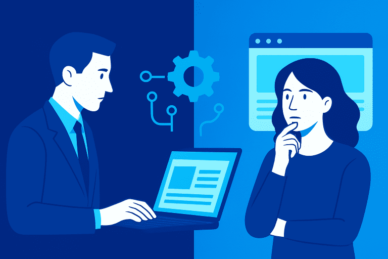 Entre génération automatique et contrôle humain : choisir la bonne approche pour votre projet web