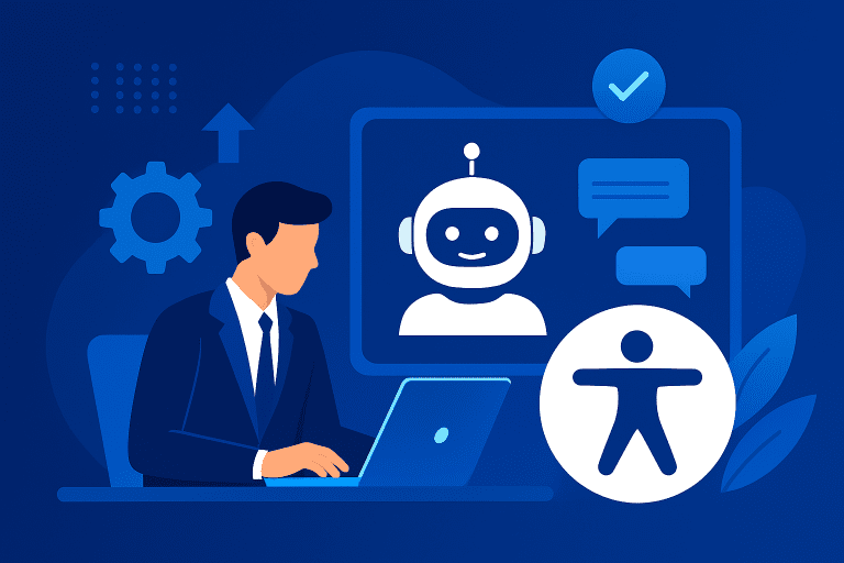 Concilier accessibilité obligatoire et intégration aux assistants commerciaux pilotés par IA